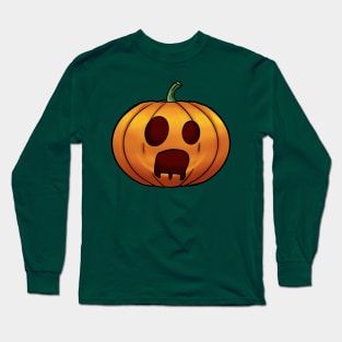 Freaking Out Pumpkin Long Sleeve T-Shirt